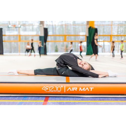 Мат гімнастичний  4FIZJO Air Track Mat 500 x 100 x 15 см white-green - фото №4